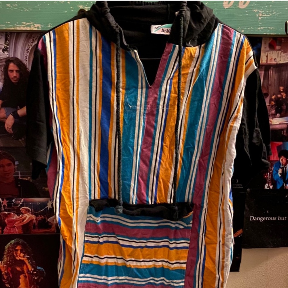 90s Vintage striped short sleeve shirt